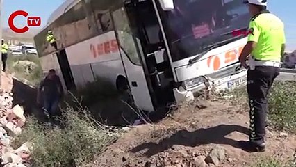 Bayram günü feci kaza: Yolcu otobüsü şarampole düştü