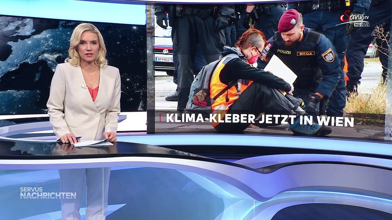 Gestörte Idioten kleben sich an Autobahnabfahrt fest