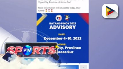 Vigan City, magiging host ng Batang Pinoy sa Disyembre