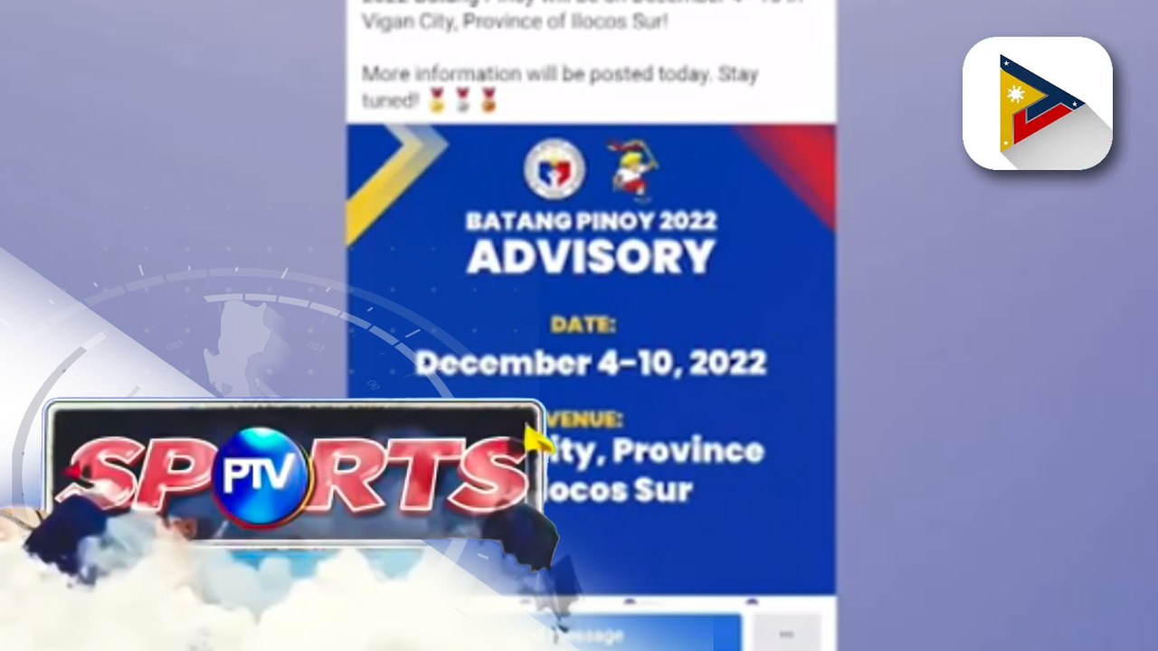 Vigan City, magiging host ng Batang Pinoy sa Disyembre