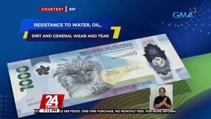 BSP: bagong P1,000 polymer bill at anumang perang papel, pwedeng ipambayad at dapat tanggapin ng mga tindahan at establisyimento kahit may tupi | 24 Oras