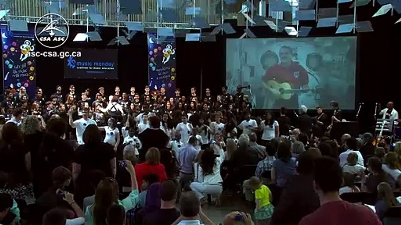Chris Hadfield and students from coast-to-coast fill the sky with music (excerpt)