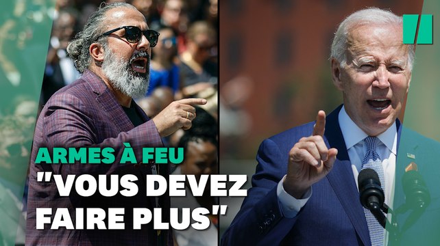 Vous devez faire plus : Joe Biden interrompu par le père d'une victime de fusillade