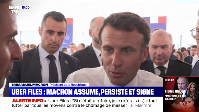 Uber Files: J'en suis fier assume Emmanuel Macron