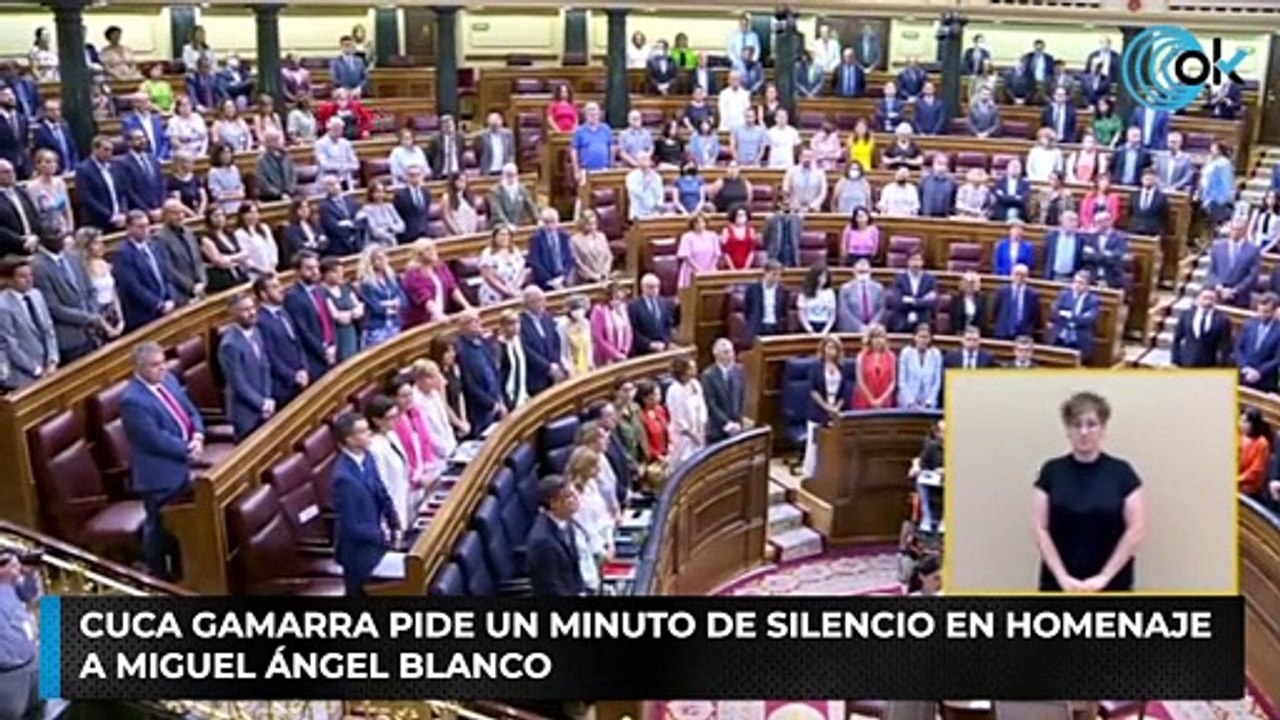 Cuca Gamarra pide un minuto de silencio en homenaje a Miguel Ángel Blanco