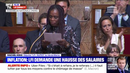 Inflation: la France Insoumise demande une hausse des salaires "à 1500 net par mois"