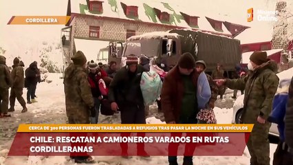 Tải video: Chile: rescatan a camioneros varados en rutas cordilleranas