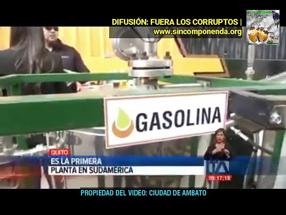 MEJOR GASOLINA PROCESADA DE DESECHOS DE PLÁSTICOS