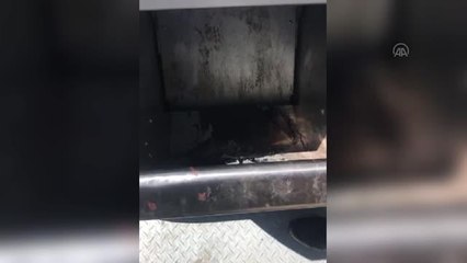 GAZİANTEP - Atık toplayıcı yer altındaki çöp konteynerine düştü