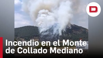 Incendio en el Monte Collado Mediano de Madrid