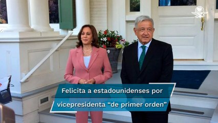 López Obrador se reúne con Kamala Harris, de gira por EU