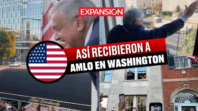 ASÍ SALUDÓ AMLO a MEXICANOS que lo RECIBIERON en WASHINGTON | ÚLTIMAS NOTICIAS