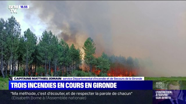 Incendie à La Teste-de-Buch: Le feu a dépassé les 20 hectares , selon les pompiers