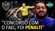 Hugão vê pênalti não marcado para o Atlético