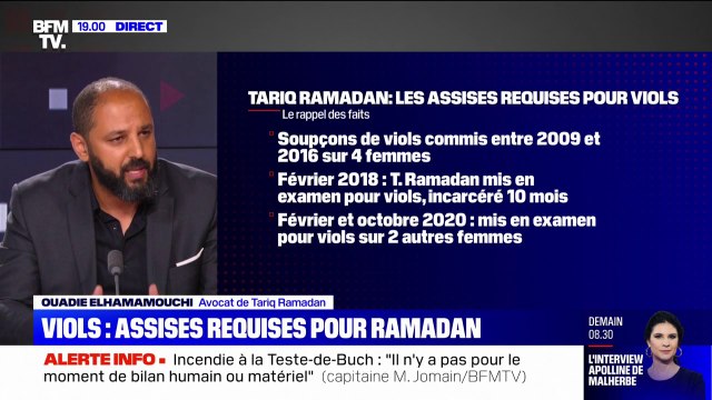 Accusé de viols, Tariq Ramadan reste serein après la demande d'un procès aux assises, selon son avocat