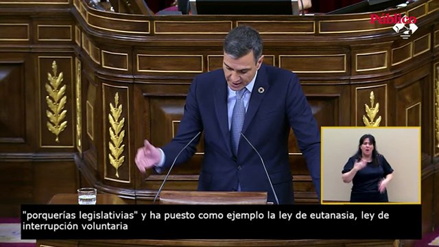 Pedro Sánchez replica a Abascal: Hay que devolverles a ustedes al armario de la historia