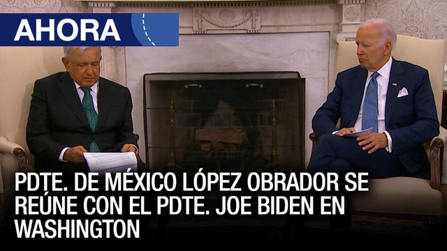 Pdte. de México López Obrador se reúne con el Joe Pdte. Biden en Washington - 12Jul - VPItv