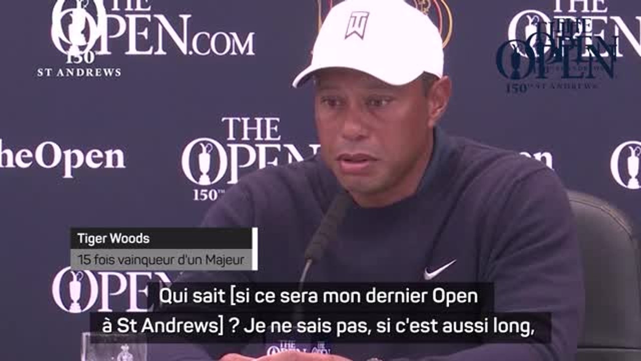 The Open - Tiger Woods : "Qui sait si ce sera mon dernier Open à St Andrews ?"