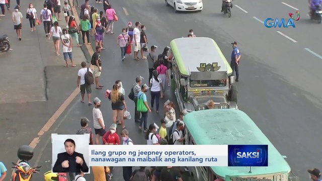Ilang grupo ng jeepney operators, nanawagan na maibalik ang kanilang ruta | Saksi