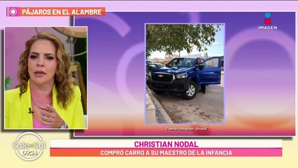 Nodal cumplió su promesa y compró auto a maestro de su infancia