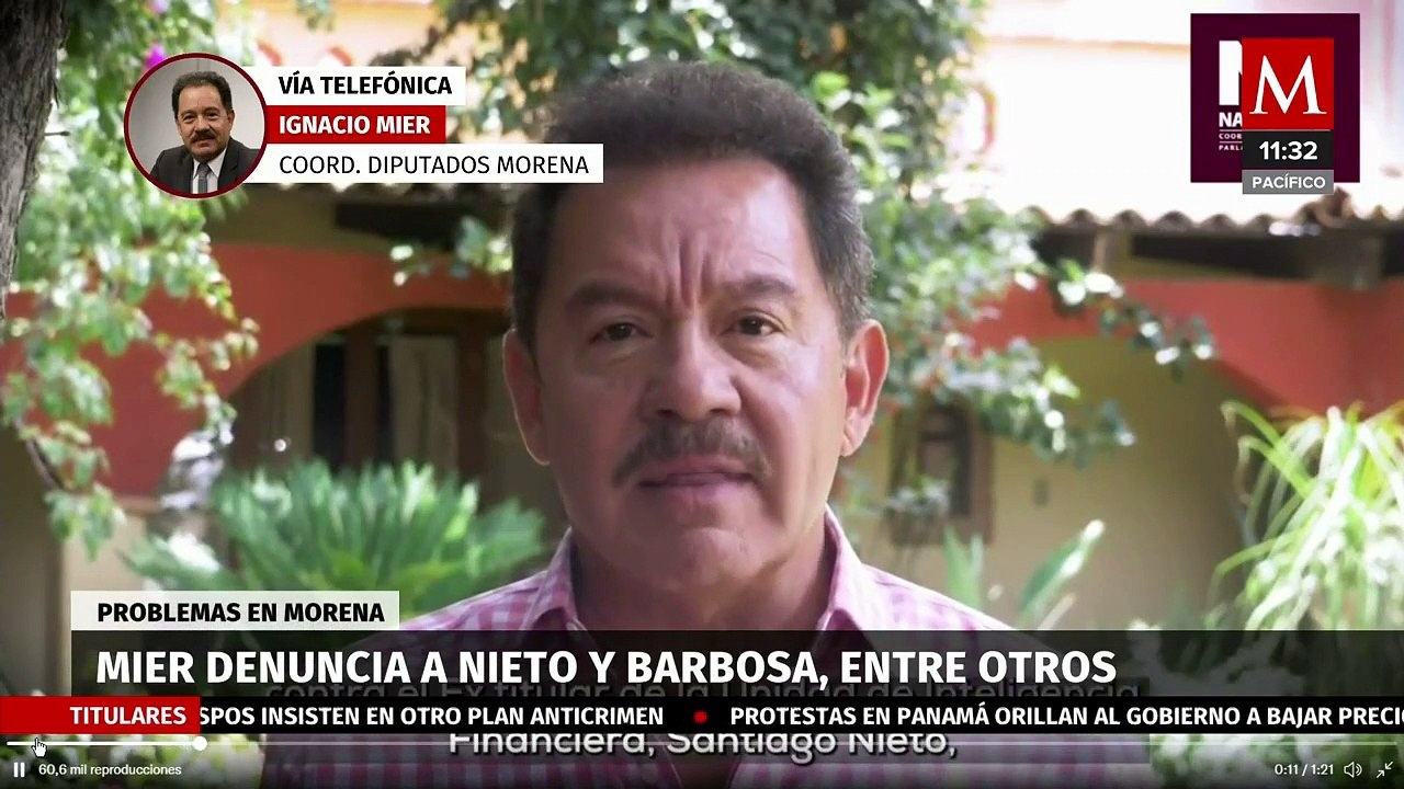"Que sean las autoridades las que investiguen" Ignacio Mier sobre acusaciones de Barbosa