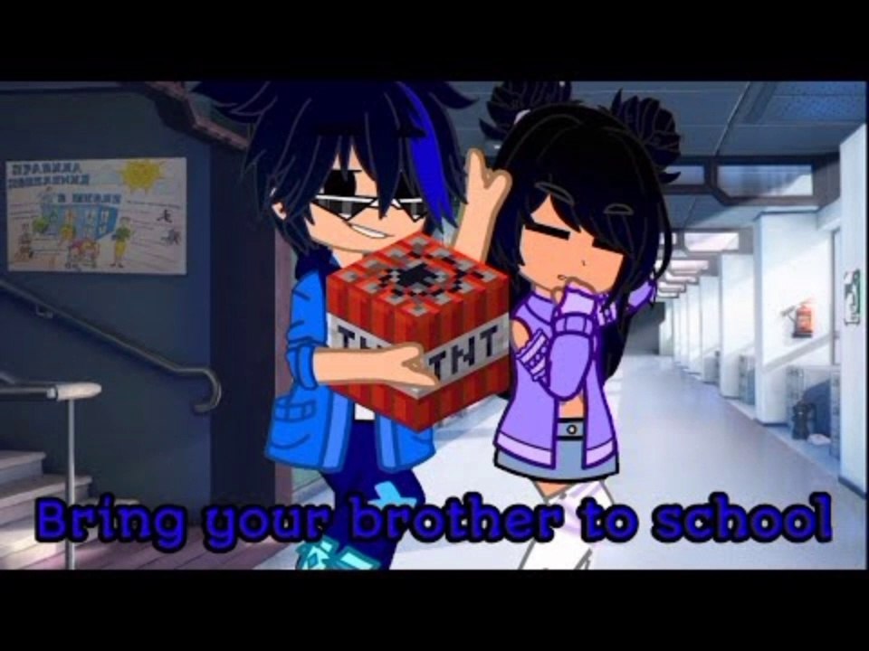 ||Bring your brother to school|| {▪︎Aphmau and Ein sibling AU▪} [★[ Gacha Meme//Trend ]★]