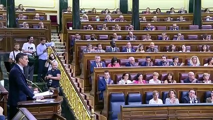 Sánchez a Rufián: “En este hemiciclo la mera exhibición de balas es un error imperdonable