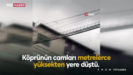 Latin Amerika’nın en uzun cam köprüsü fırtınaya yenik düştü