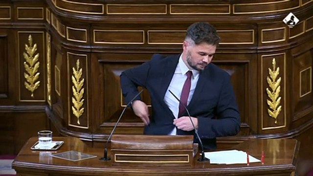 Intervenció Rufián congrés dels diputats