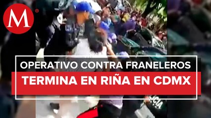 Tres personas detenidas y cinco policías lesionados tras riña en CdMx