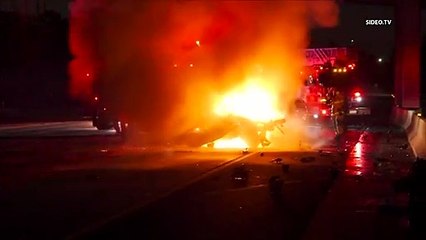 Conductor muere en accidente vehicular en llamas cerca de North Park