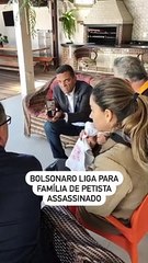 Bolsonaro faz chamada de vídeo com família de petista assassinado em Foz