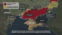 Ucrania está reuniendo millones de efectivos para una operación ofensiva en el sur de Ucrania, según su Ministro de Defensa