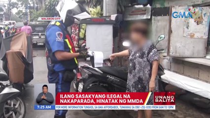 Ilang sasakyang ilegal na nakaparada, hinatak ng MMDA | UB