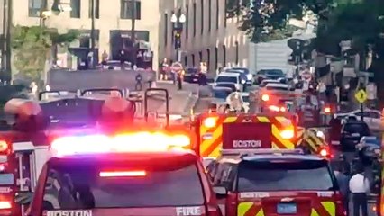 manhole explosion downtown Boston two eversource workers injured