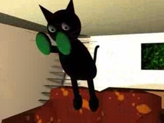 Un chat avec des mouffles n'attrape pas de souris