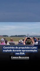 Caminhão de propulsão a jato explode durante apresentação nos EUA