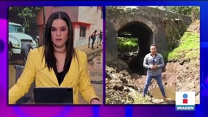 Lluvia provoca el desborde del río Santiago en Xochimilco