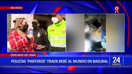 Cercado: policías ayudan a madre indigente a dar a luz en medio de un basural
