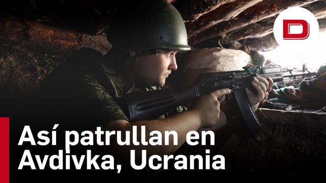 Las milicias de la República de Donetsk patrullan en Avdivka