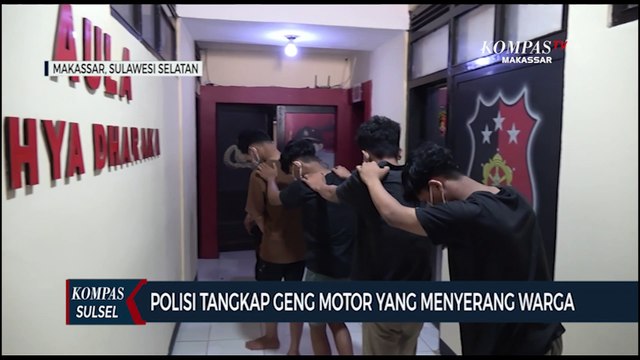Polisi Tangkap Geng Motor Yang Menyerang Warga di Makassar