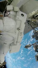 Astronauts space view from  ISS