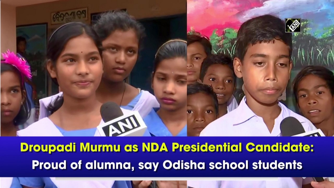 Droupadi Murmu as NDA Presidential Candidate: Proud of alumna, say Odisha school students