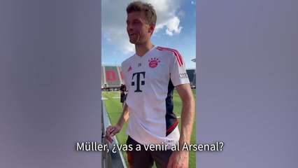 Le dicen a Müller que se vaya al Arsenal y no puede ser más claro