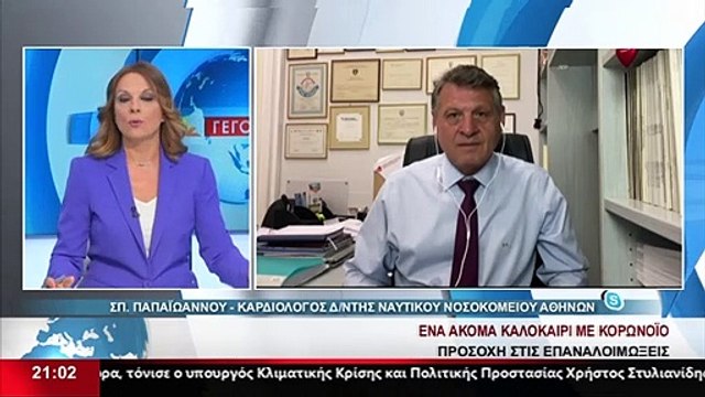 Ο Δ/ντης της καρδιολογικής κλινικής του Ναυτικού Νοσοκομείου Αθηνών, Σπ. Παπαϊωάννου στα Αναλυτικά Γεγονότα του Star