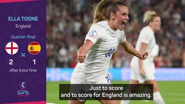 England hero Toone 'over the moon' with dramatic win over Spain
