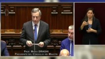 Crisi, Draghi accolto da applausi alla Camera: vado da Mattarella