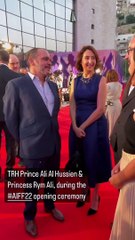 الأمير علي وزوجته الأميرة ريم يفتتحان مهرجان عمان السنمائي