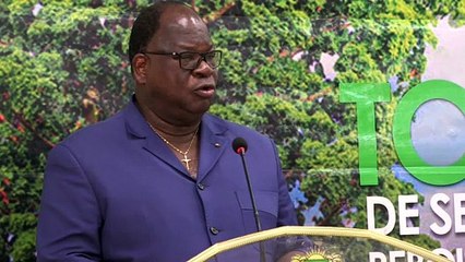 Le ministre des Eaux et Forêts Laurent Tchagba en tournée de sensibilisation dans le District des montagnes