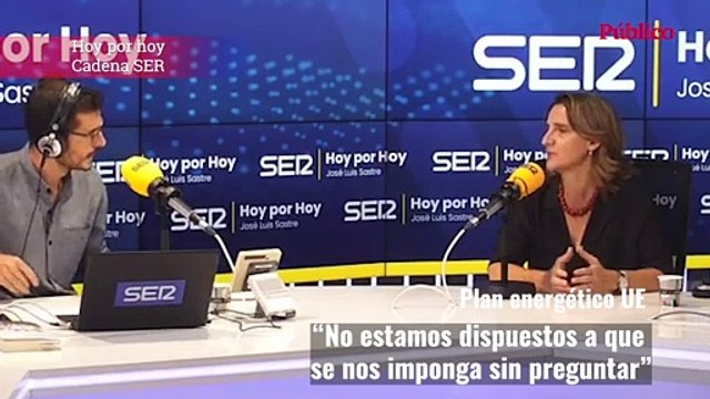 Teresa Ribera: Hay que ser solidarios pero no estamos dispuestos a que se nos imponga sin preguntar